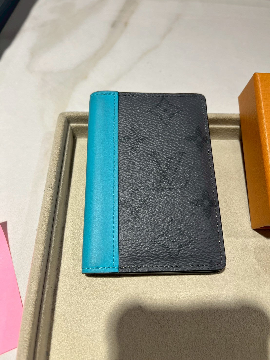 LV pokcet organizerTurquoise Eclipse Reverse M11469