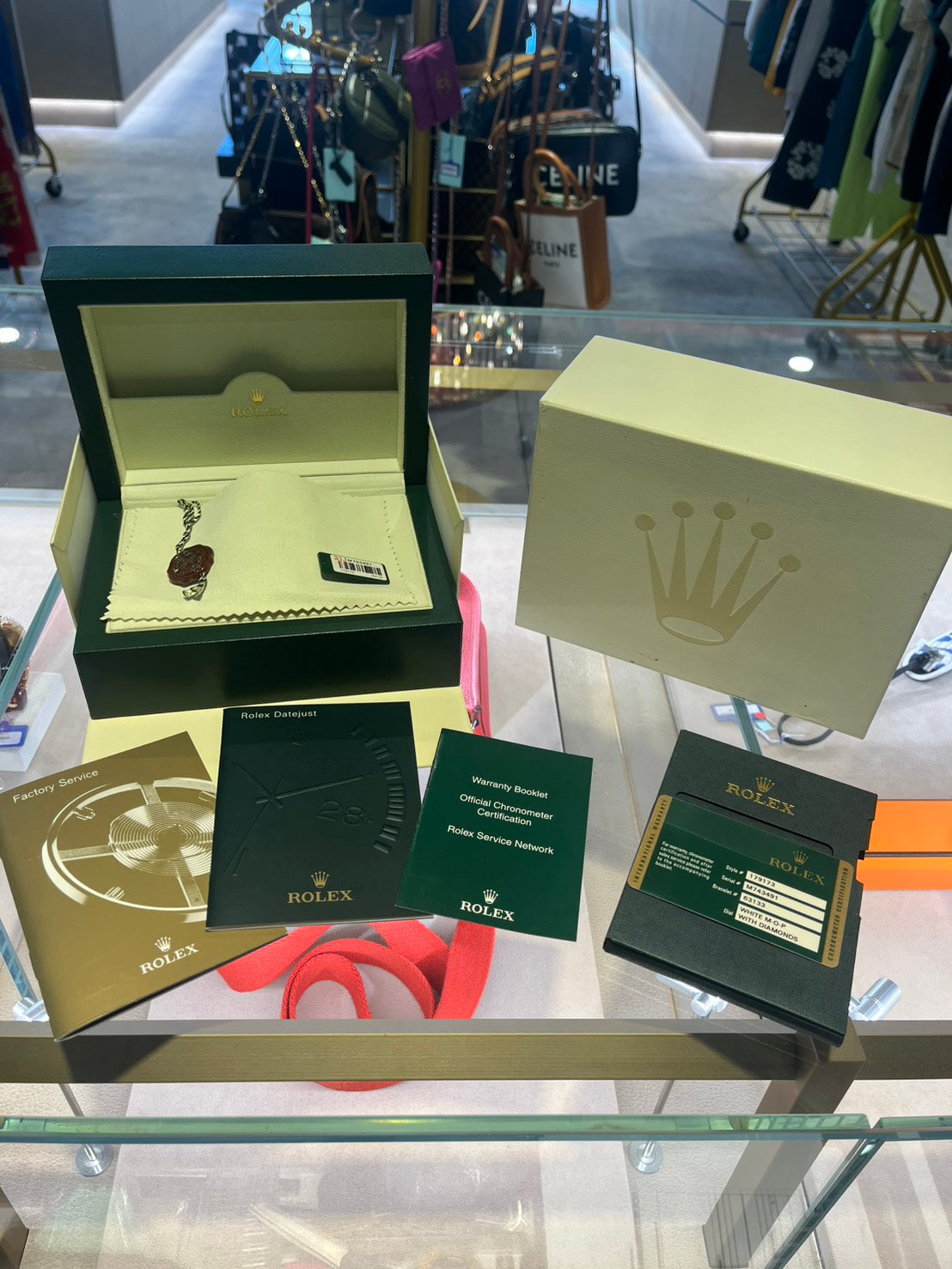 ROLEX Date Just 10pc Diamond