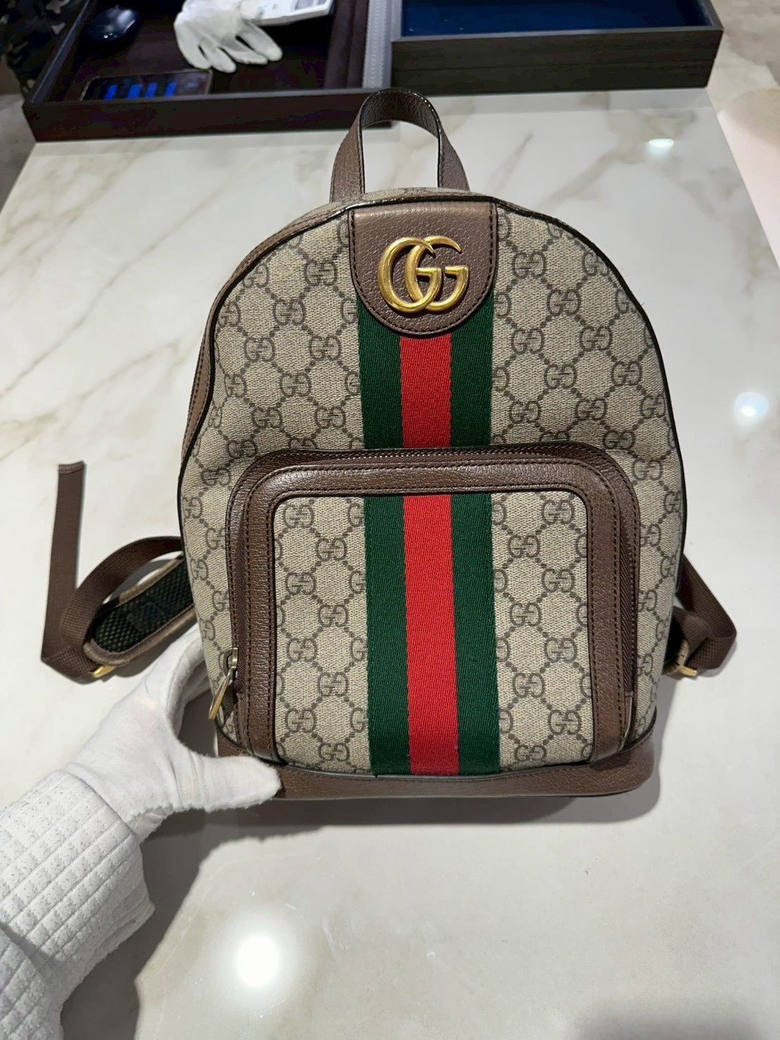 Ophidia GG small backpack